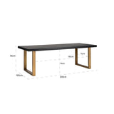 Richmond Interiors Esstisch Top Watson 230 (Black)-8720621602231-Stil-Ambiente-6041