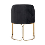 Richmond Interiors Esszimmerstuhl Dining Chair Anthrazit Samt-Esszimmerstuhl-Stil-Ambiente-