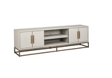 Richmond Interiors Fernsehkommode Whitebone brass 4-Türen 200cm-8720621694625-Stil-Ambiente-7791