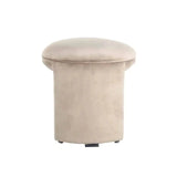 Richmond Interiors Hocker Fußhocker Fargo khaki Samt (Quartz Khaki 903)-hocker-Stil-Ambiente-8720621675365