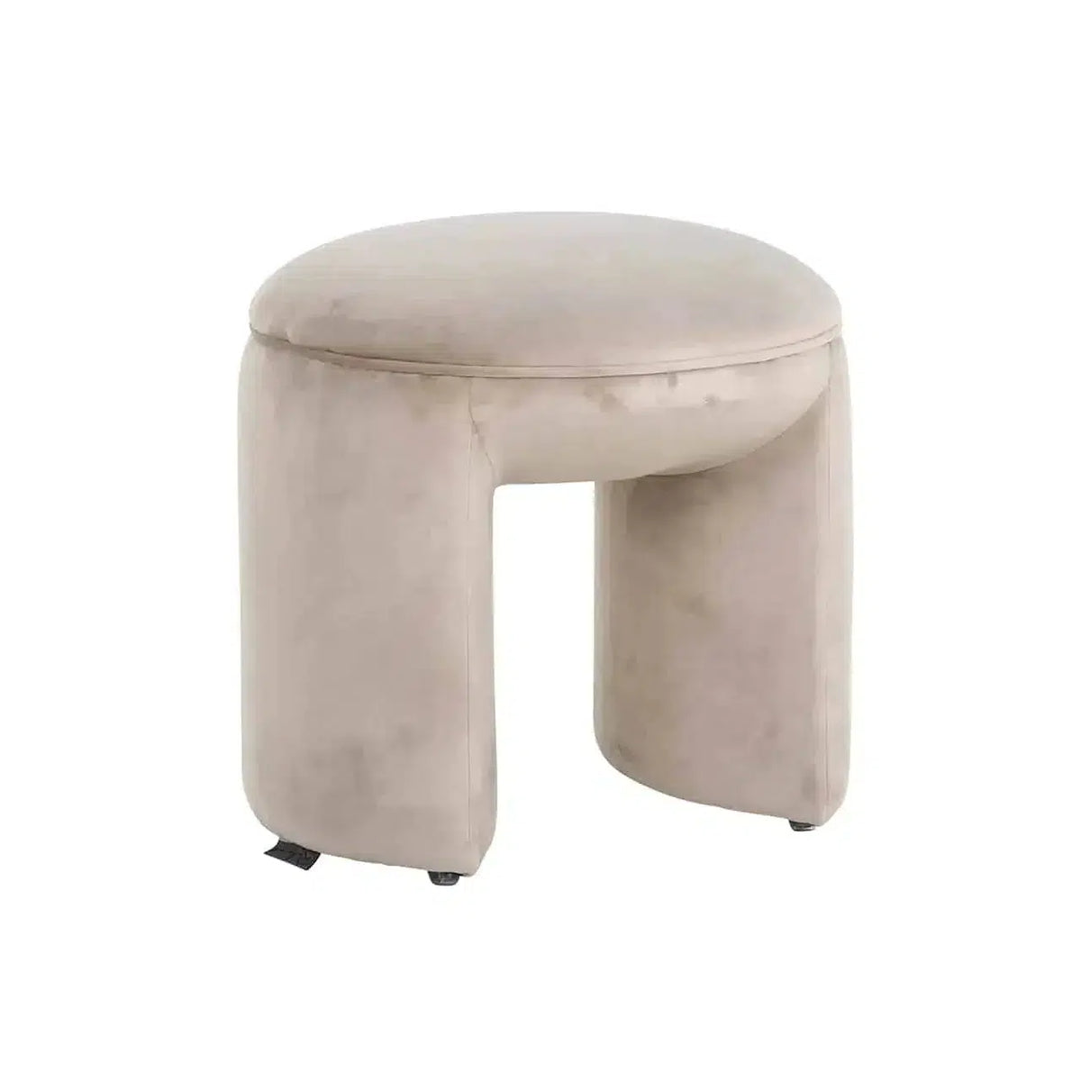 Richmond Interiors Hocker Fußhocker Fargo khaki Samt (Quartz Khaki 903)-hocker-Stil-Ambiente-8720621675365