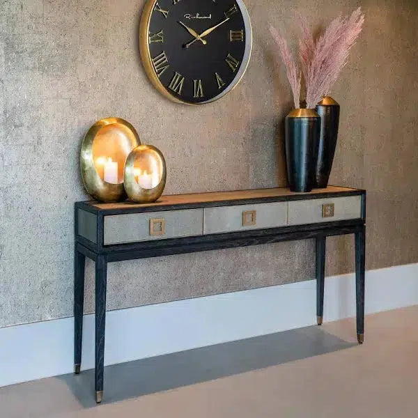 Richmond Interiors Konsolentisch Wandtisch Bloomingville 3-Schublade (Gold)-Konsole-Stil-Ambiente-8720621605317