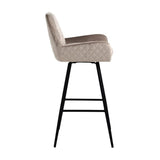 Richmond Interiors Linsey Barstuhl Khaki Beige Esszimmerstuhl Chair-Barstuhl-Stil-Ambiente-