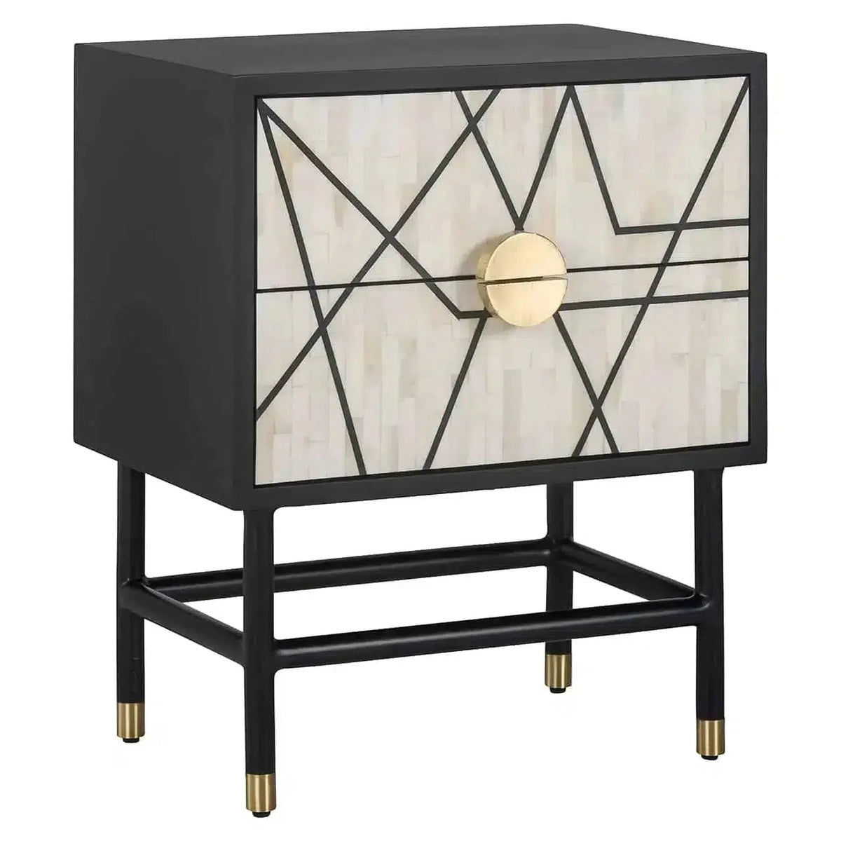 Richmond Interiors Novas 2-Drawer Corner Bedside Table