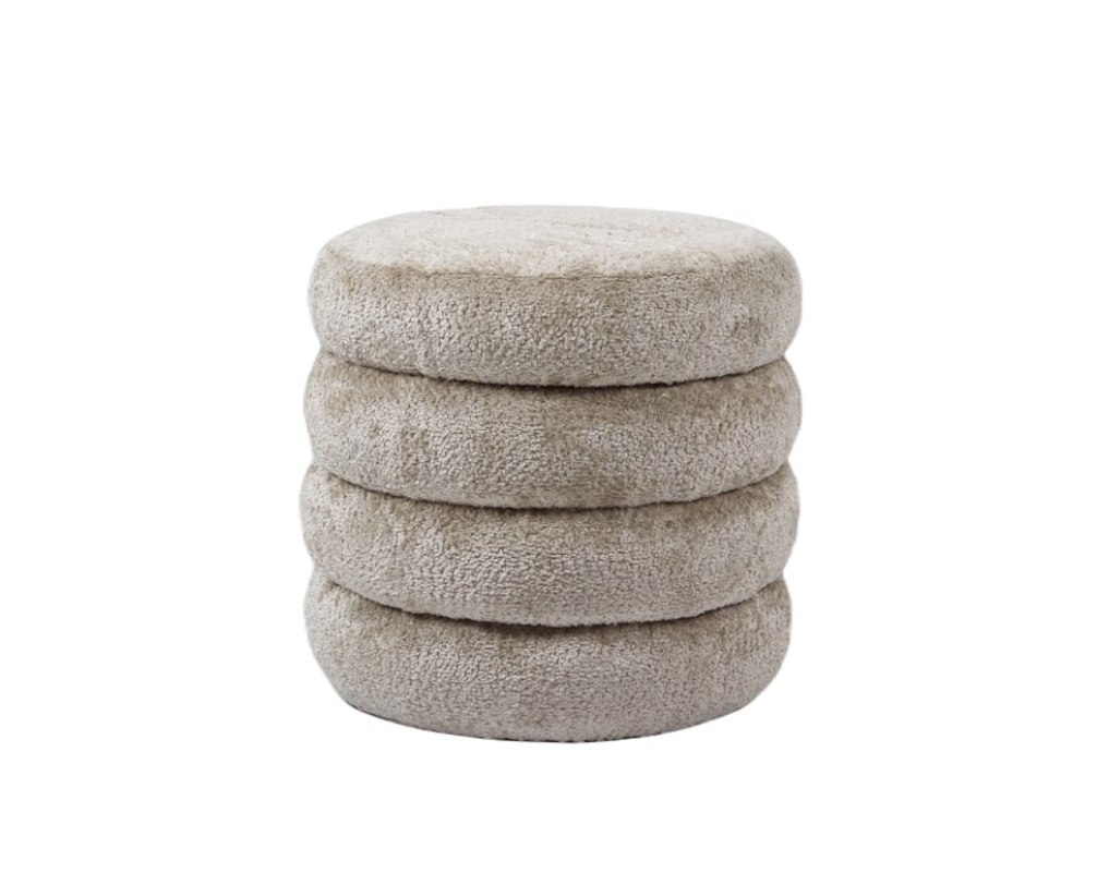 Richmond Interiors Pouf Adele-8720621694212-Stil-Ambiente-S4615 SHEEP NATURE