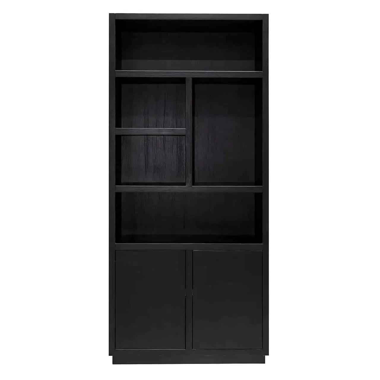 Richmond Interiors Shelf Bookcase Cabinet Oakura 2 Doors