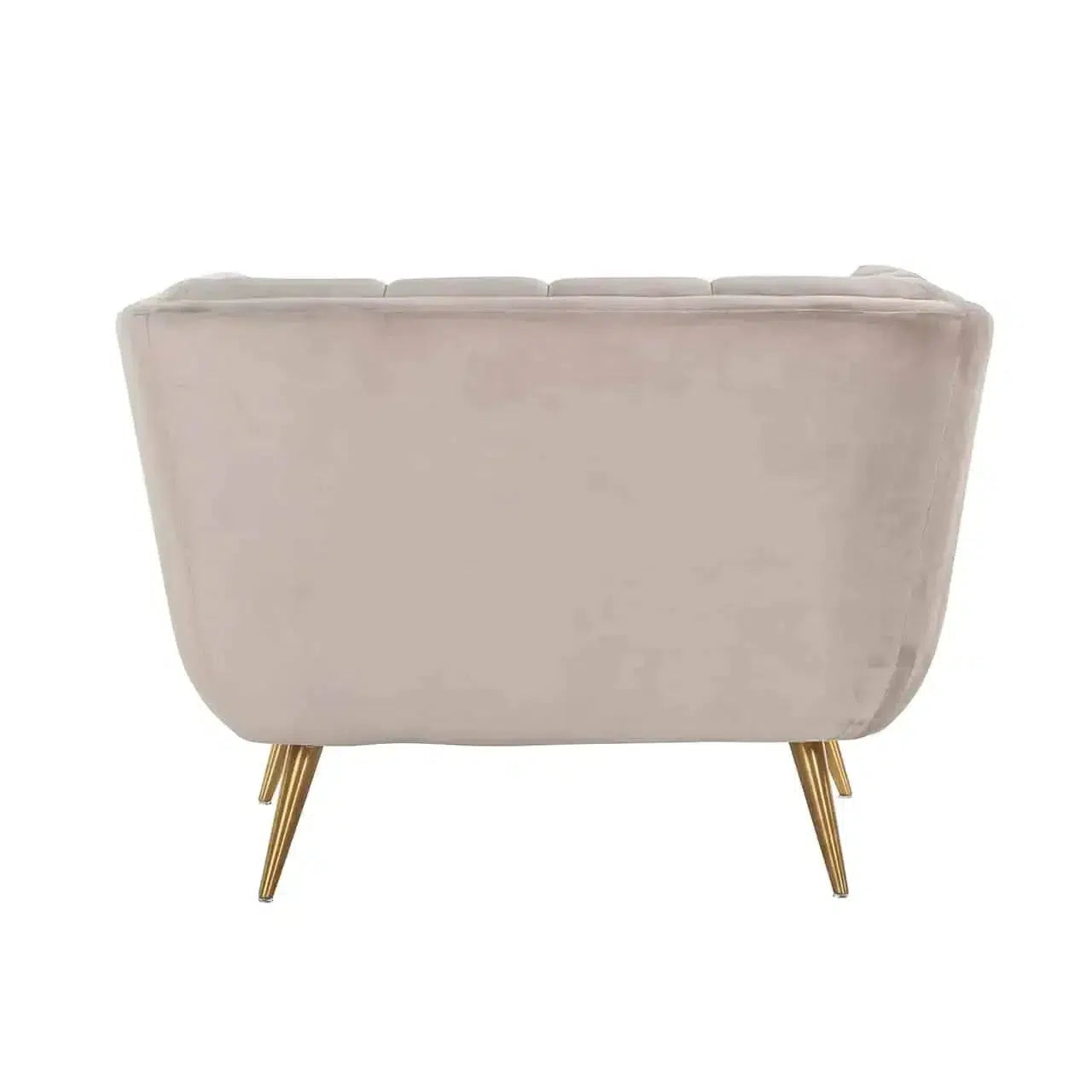 Richmond Interiors Sessel Huxley Khaki Samt / Brushed gold (Quartz Khaki 903)-Sessel-Stil-Ambiente-8720621663492