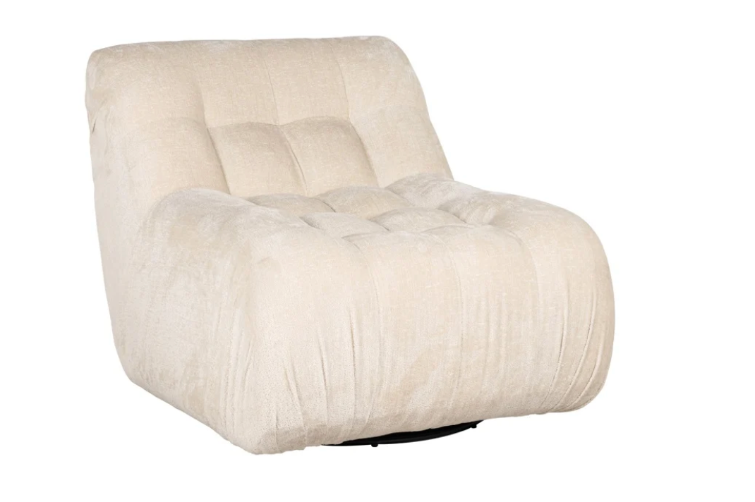 Richmond Interiors Sessel Rosy white chenille-8720621690511-Stil-Ambiente-S4597 WHITE CHENILLE