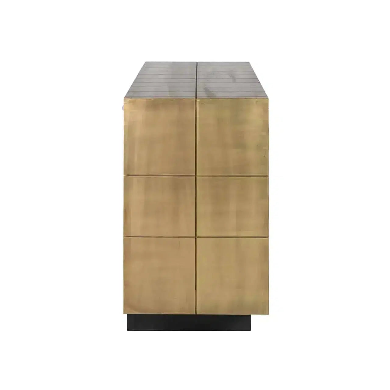 Richmond Interiors Sideboard Anrichte Collada 3-türig (Gold)-sideboard-Stil-Ambiente-8720621685401