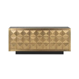 Richmond Interiors Sideboard Anrichte Collada 3-türig (Gold)-sideboard-Stil-Ambiente-8720621685401