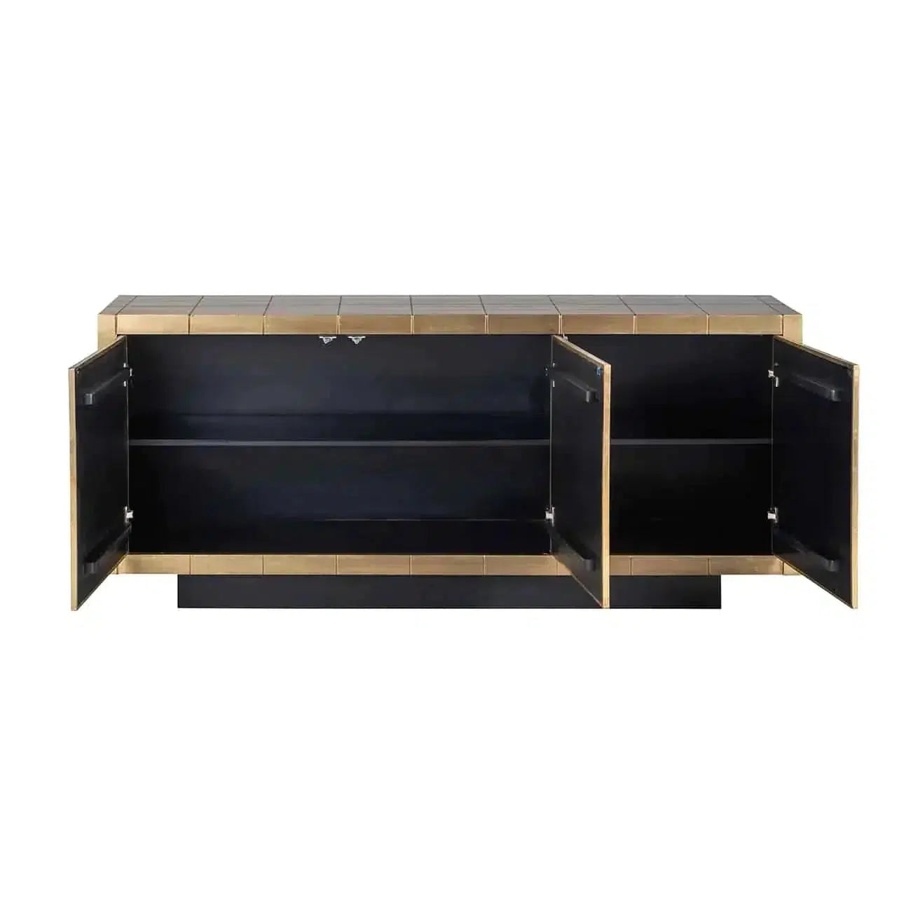 Richmond Interiors Sideboard Anrichte Collada 3-türig (Gold)-sideboard-Stil-Ambiente-8720621685401