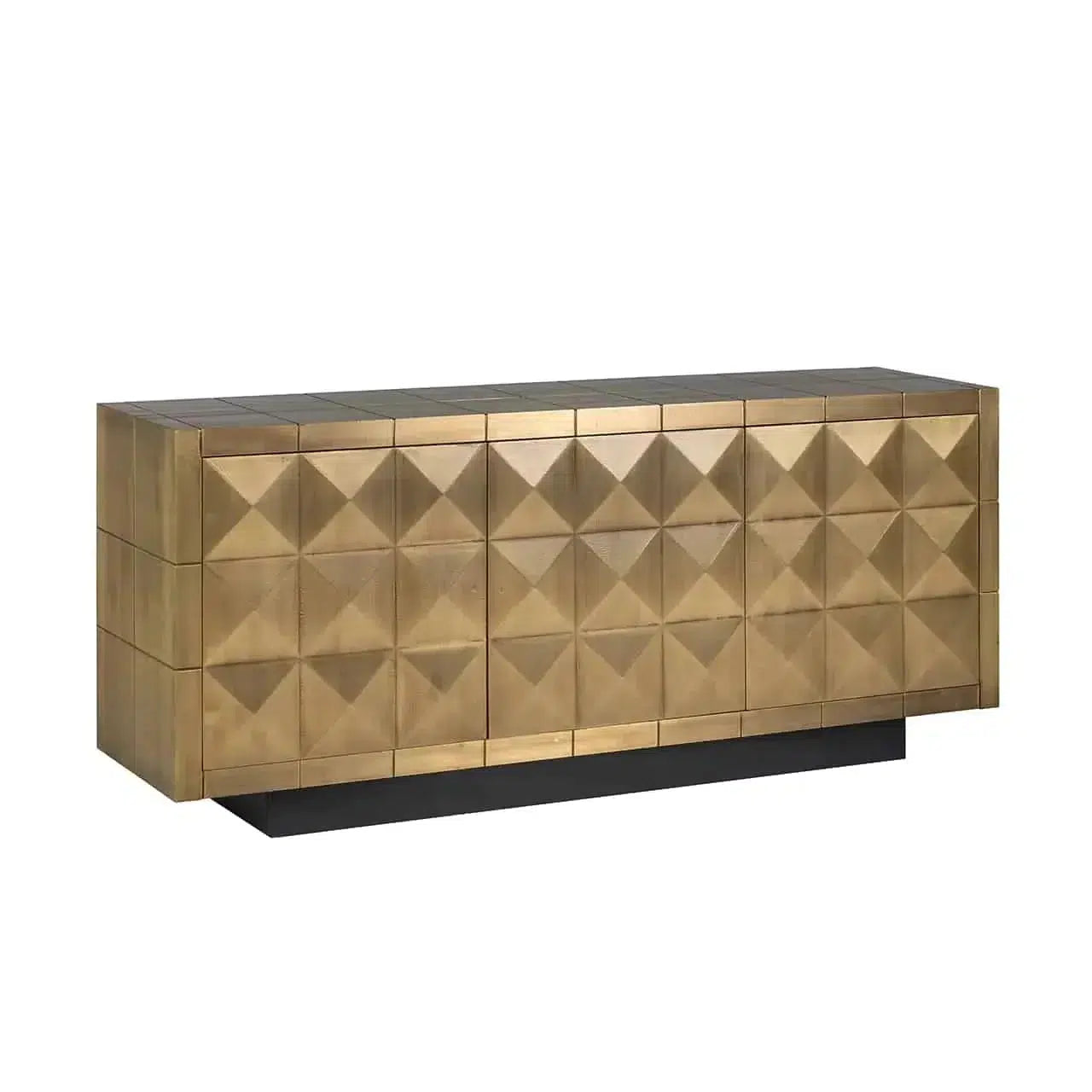 Richmond Interiors Sideboard Anrichte Collada 3-türig (Gold)-sideboard-Stil-Ambiente-8720621685401