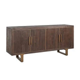 Richmond Interiors Sideboard Anrichte Cromford Mill 4-türig (Brushed Gold)-sideboard-Stil-Ambiente-8720621605867