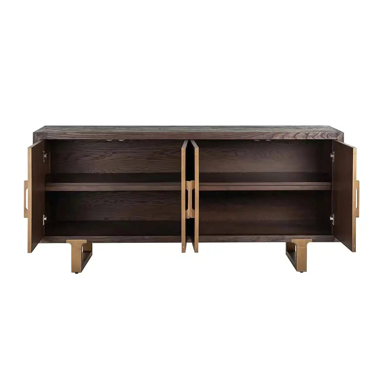 Richmond Interiors Sideboard Anrichte Cromford Mill 4-türig (Brushed Gold)-sideboard-Stil-Ambiente-8720621605867