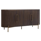 Richmond Interiors Sideboard Anrichte Luxor 4-türig (Braun)-sideboard-Stil-Ambiente-8720621682790