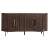 Richmond Interiors Sideboard Anrichte Luxor 4-türig (Braun)-sideboard-Stil-Ambiente-8720621682790