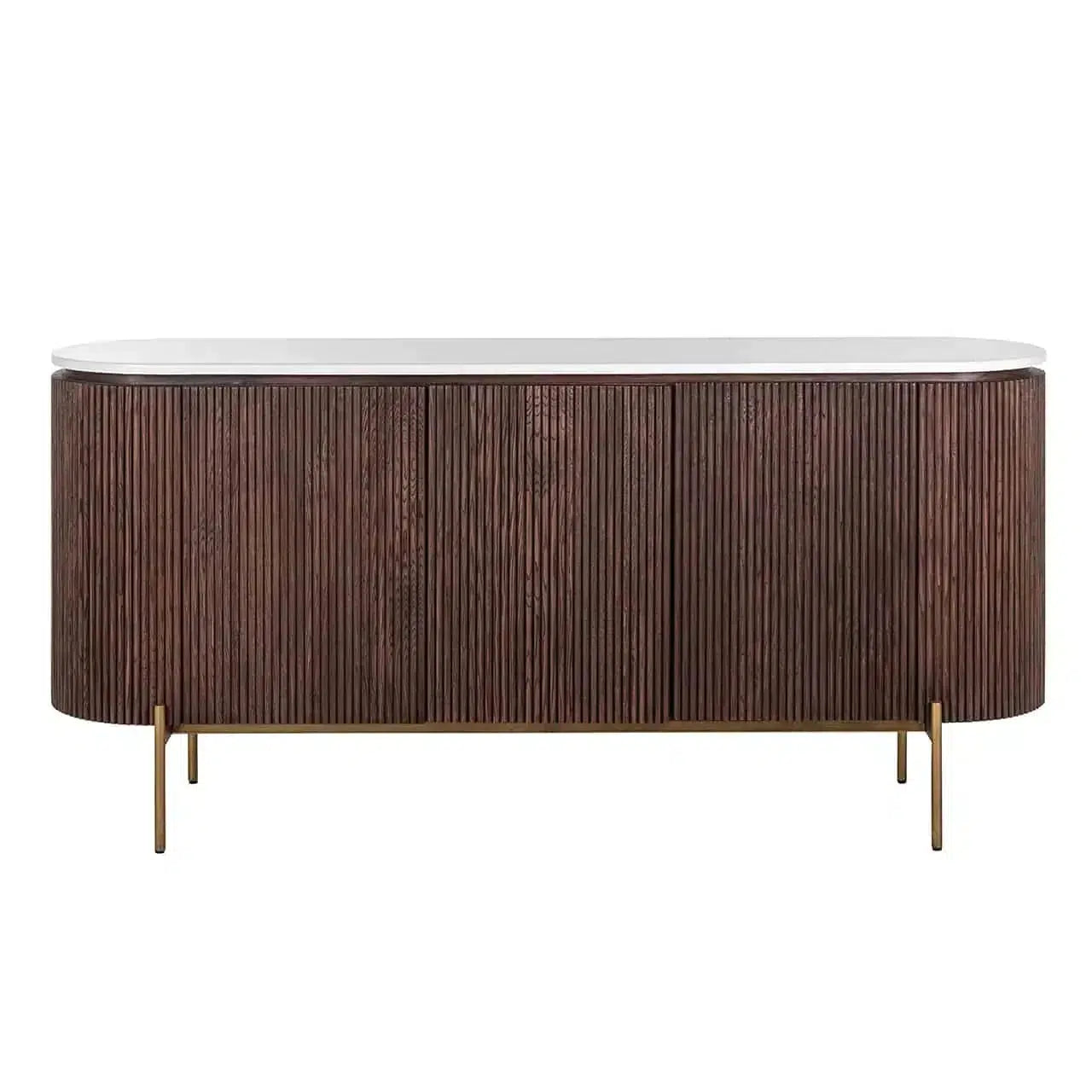 Richmond Interiors Sideboard Sideboard Barkley 3-türig (Brushed Gold)-sideboard-Stil-Ambiente-8720621605546