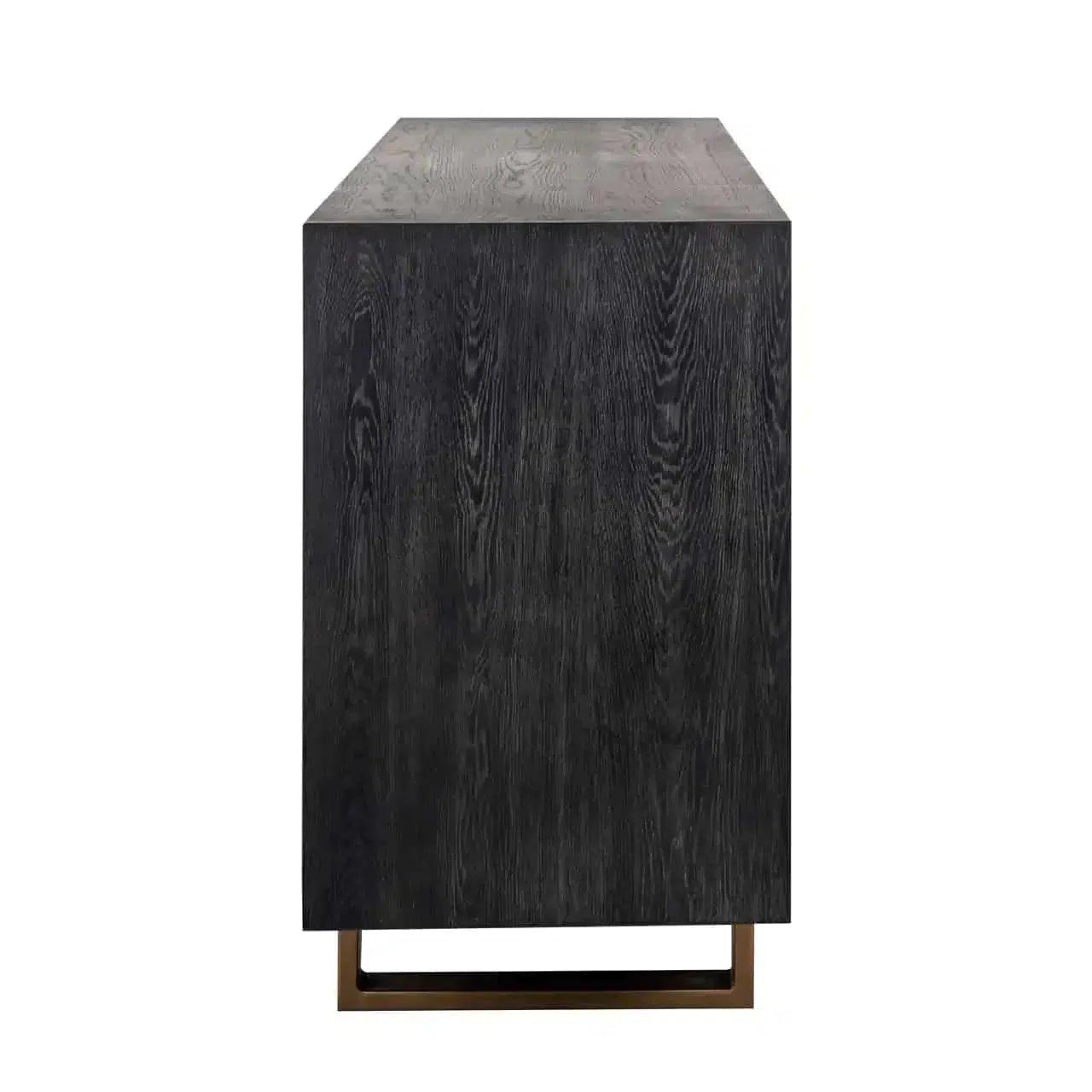 Richmond Interiors Sideboard Hunter 4-türig (Schwarz rustikal)-sideboard-Stil-Ambiente-8720621605065