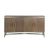 Richmond Interiors Sideboard Ironville 4-türig (Gold)-sideboard-Stil-Ambiente-8720621605577