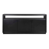 Richmond Interiors Sideboard Oakura 3-türig (Schwarz)-sideboard-Stil-Ambiente-8720621603238