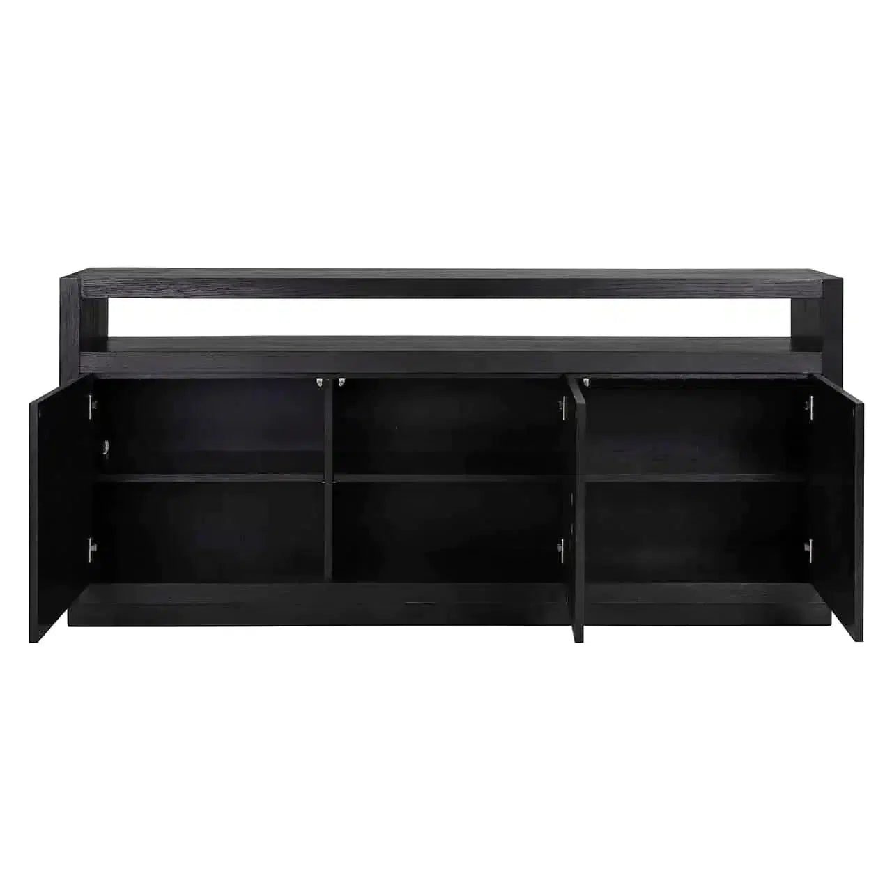 Richmond Interiors Sideboard Oakura 3-türig (Schwarz)-sideboard-Stil-Ambiente-8720621603238