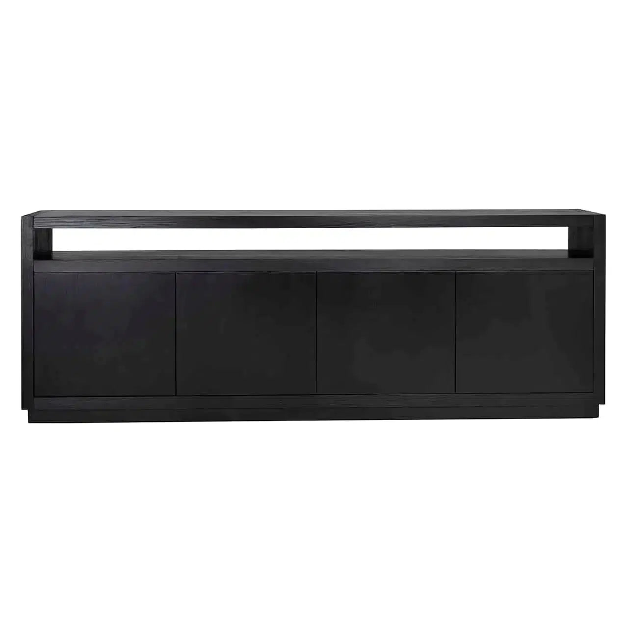 Richmond Interiors Sideboard Oakura 4-türig (Schwarz)-sideboard-Stil-Ambiente-8720621603245