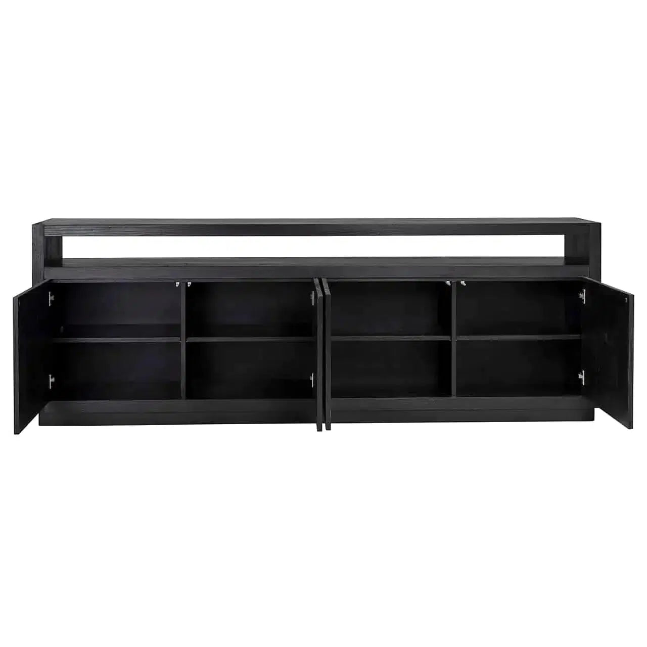 Richmond Interiors Sideboard Oakura 4-türig (Schwarz)-sideboard-Stil-Ambiente-8720621603245