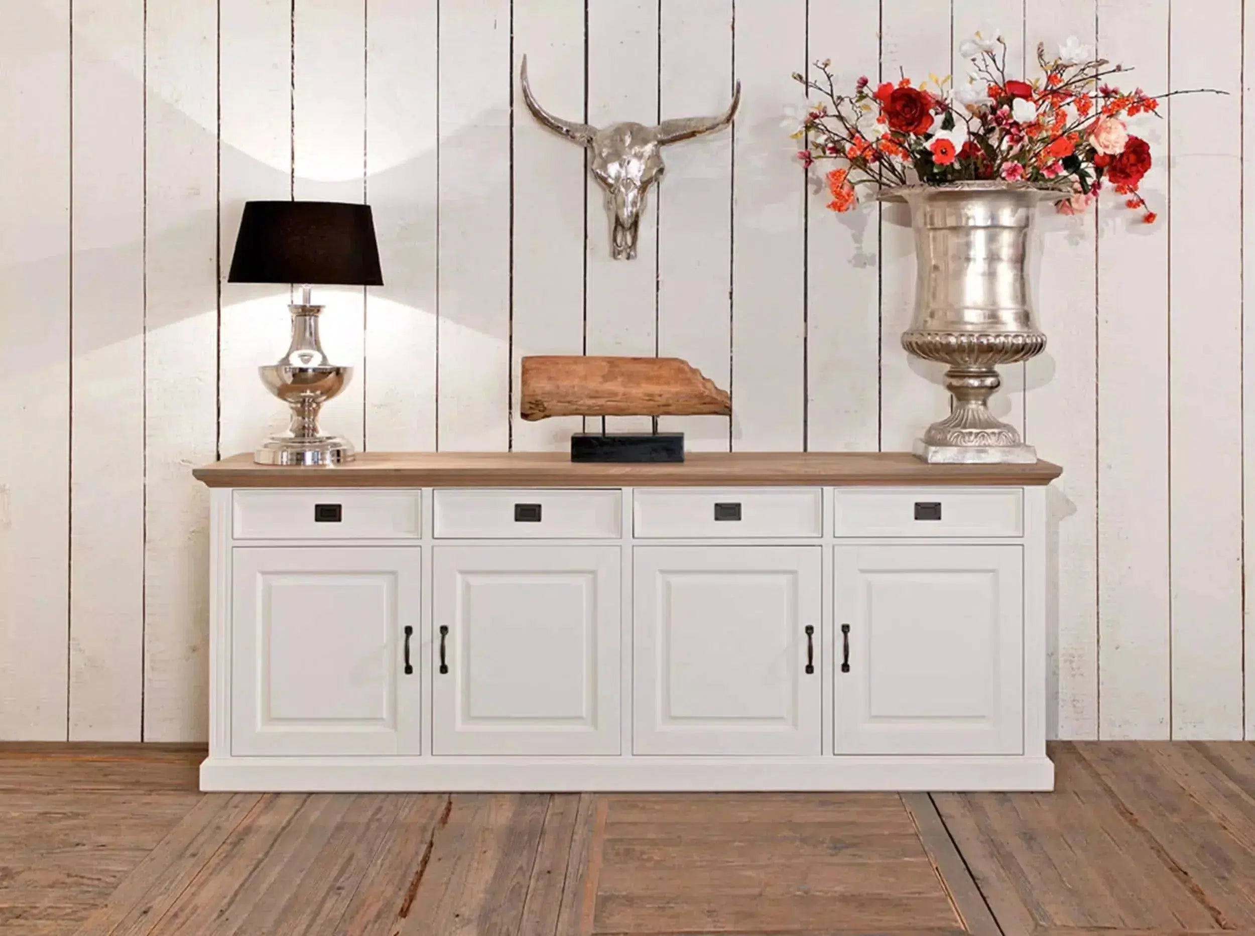 Richmond Interiors Sideboard oakdale 4-türig 4-Schubladen-sideboard-Stil-Ambiente-8720621602804