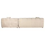 Richmond Interiors Sofa Couch Cube 3 Sitzer Lounge Links (Quartz Khaki 903)-8720621688693-Stil-Ambiente-S5136 Khaki Velvet