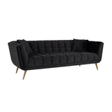 Richmond Interiors Sofa Couch Huxley Antraciet velvet / Brushed gold Samtbezug-Sofa-Stil-Ambiente-8720621663515