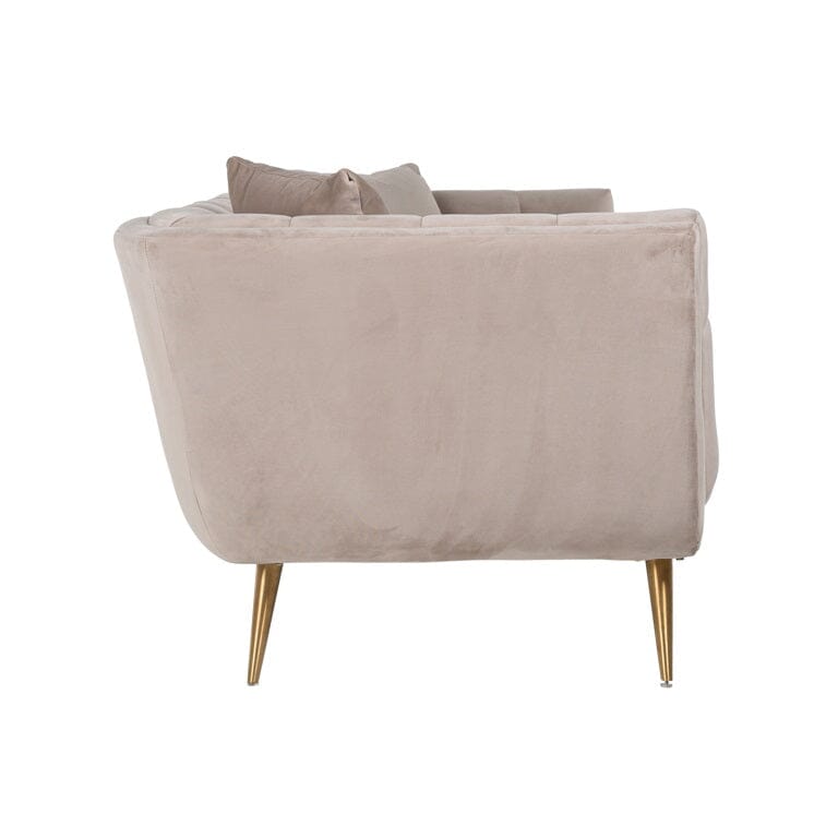 Richmond Interiors Sofa Couch Huxley Antraciet velvet / Brushed gold Samtbezug-Sofa-Stil-Ambiente-8720621663522