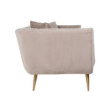 Richmond Interiors Sofa Couch Huxley Antraciet velvet / Brushed gold Samtbezug-Sofa-Stil-Ambiente-8720621663522