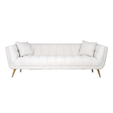 Richmond Interiors Sofa Couch Huxley White Boucle´ Brushed gold Samtbezug-sofa-Stil-Ambiente-8720621663539