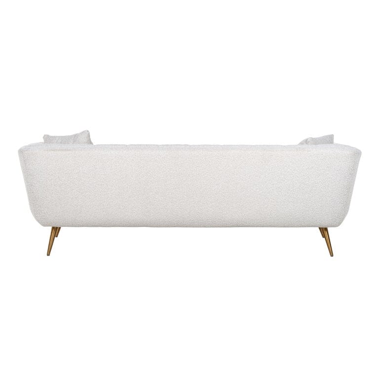 Richmond Interiors Sofa Couch Huxley White Boucle´ Brushed gold Samtbezug-sofa-Stil-Ambiente-8720621663539