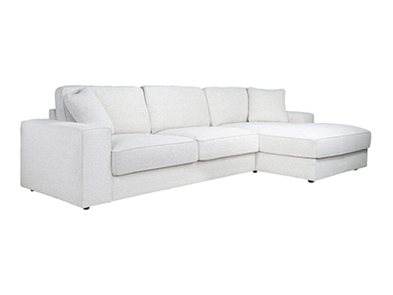 Richmond Interiors Sofa Couch Santos 2,5 Sitzer + Lounge rechts 170cm Tiefe x 312cm Breite-Stil-Ambiente-