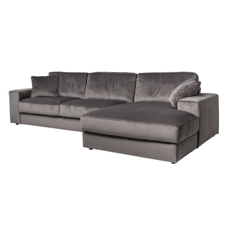 Richmond Interiors Sofa Couch Santos 2,5 Sitzer + Lounge rechts 170cm Tiefe x 312cm Breite-Stil-Ambiente-