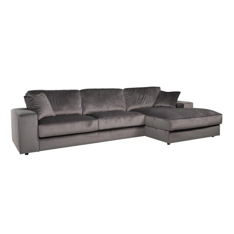 Richmond Interiors Sofa Couch Santos 2,5 Sitzer + Lounge rechts 170cm Tiefe x 312cm Breite-Stil-Ambiente-