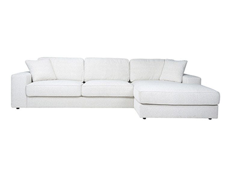 Richmond Interiors Sofa Couch Santos 2,5 Sitzer + Lounge rechts 170cm Tiefe x 312cm Breite-Stil-Ambiente-