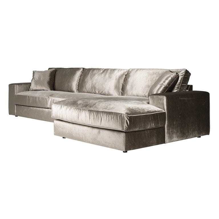 Richmond Interiors Sofa Couch Santos 2,5 Sitzer + Lounge rechts 170cm Tiefe x 312cm Breite-Stil-Ambiente-