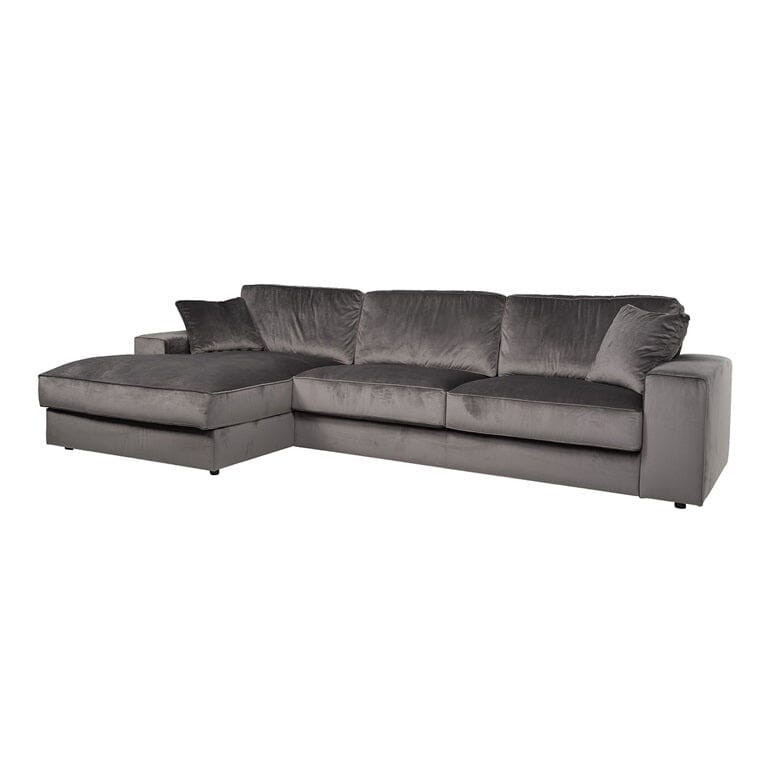 Richmond Interiors Sofa Couch Santos 2,5 Sitzer + Lounge rechts-Sofas-Stil-Ambiente-