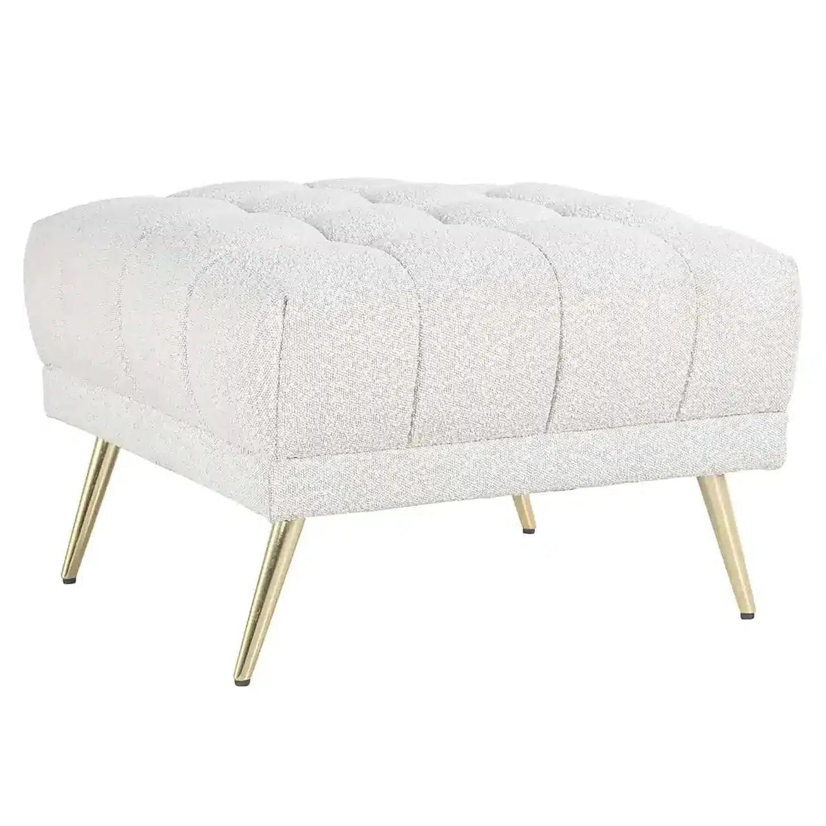 Richmond Interiors Sofa Tabure Taburu Huxley Bouclé White (Kopenhag 900 Bouclé White)