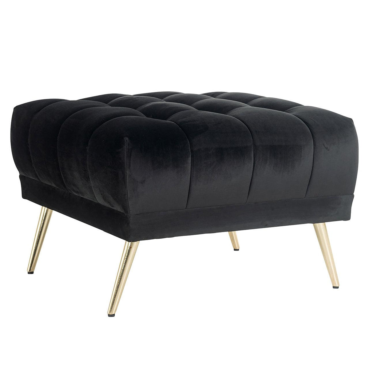 Richmond Interiors Sofa Stool Huxley Anthracite Velvet (Quartz Antraciet 801)