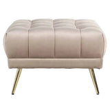 Richmond Interiors Stool Huxley Khaki Velvet (Quartz Khaki 903)