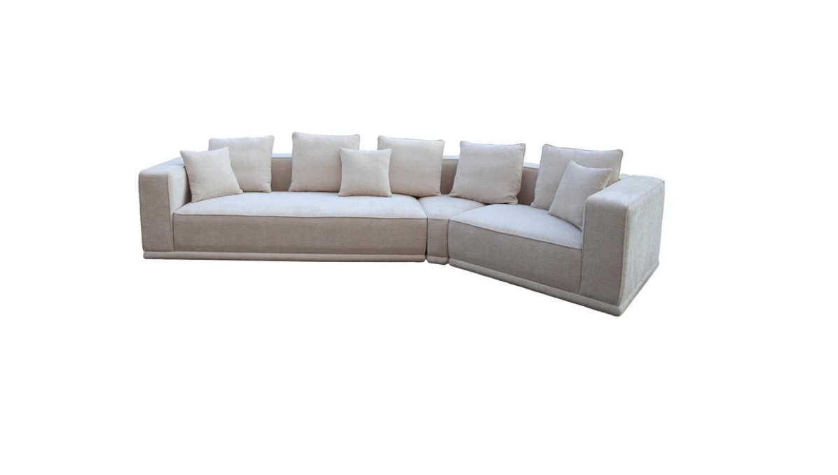 Richmond Interiors Sofa Lusso 4-Sitzer beige Chenille-8721009401606-Stil-Ambiente-S5149 BEIGE CHENILLE