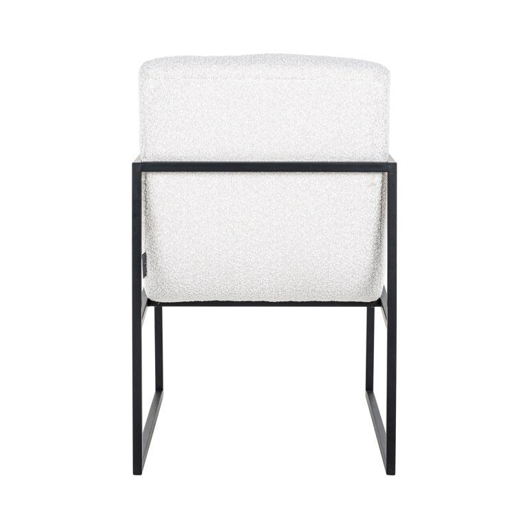 Richmond Interiors Stuhl Lizzy White Bouclé / Black-8720621663133-Stil-Ambiente-S4531