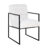 Richmond Interiors Stuhl Lizzy White Bouclé / Black-8720621663133-Stil-Ambiente-S4531