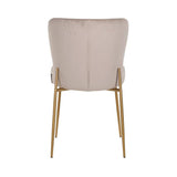 Richmond Interiors Stuhl Odessa khaki / brushed gold fire retardant-8720621673514-Stil-Ambiente-S4508