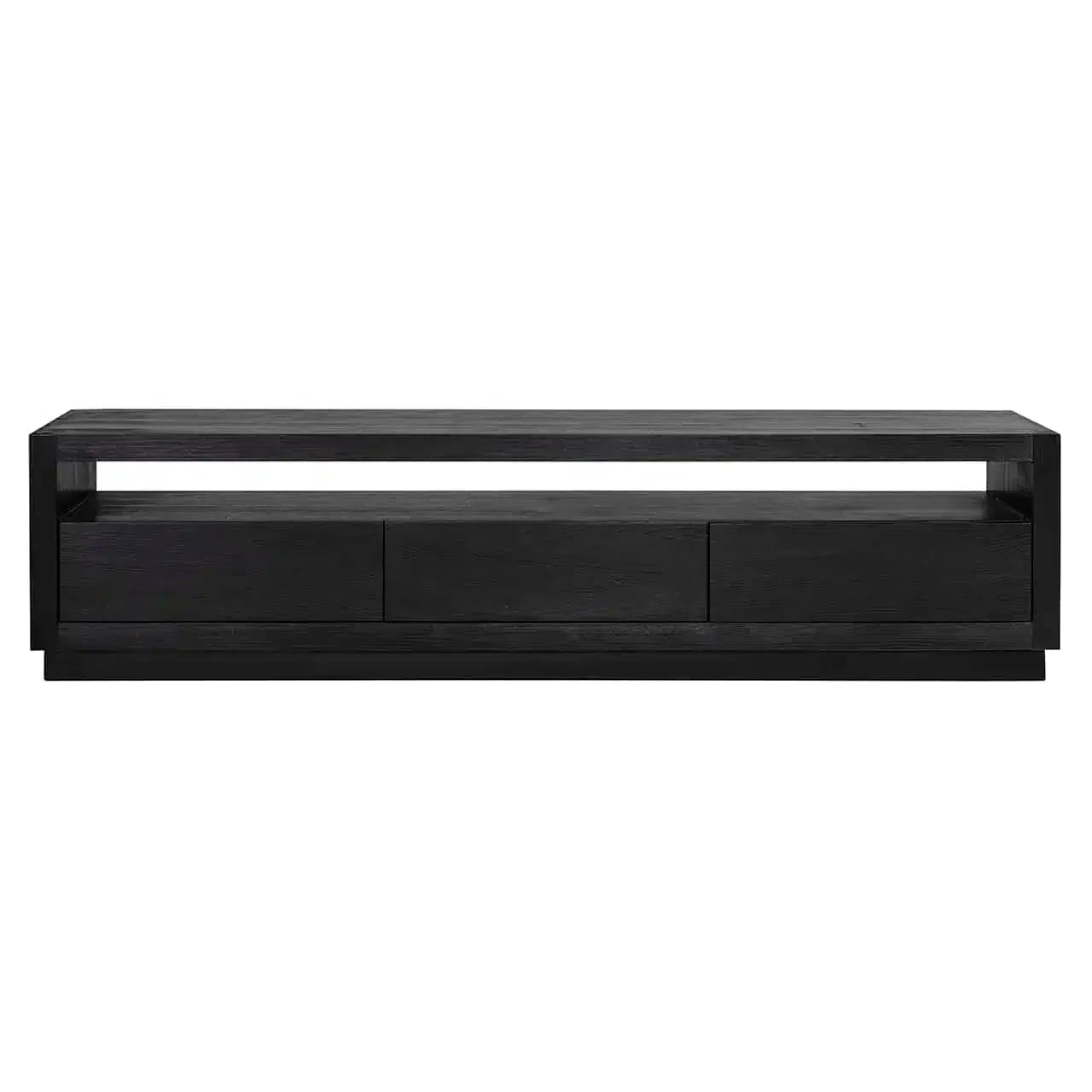 Richmond Interiors TV Board Fernsehkommode TV-Sideboard Oakura 3-Schubladen (Schwarz)-TV Board-Stil-Ambiente-8720621603269