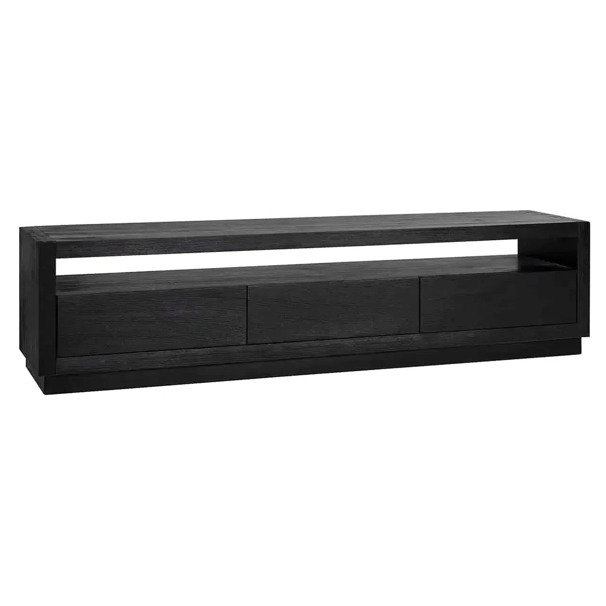 Richmond Interiors TV Board Fernsehkommode TV-Sideboard Oakura 3-Schubladen (Schwarz)-TV Board-Stil-Ambiente-8720621603269