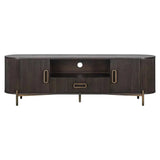 Richmond Interiors Sideboard Anrichte TV-Schrank Luxor 2-türig 1-Schublade (Braun)